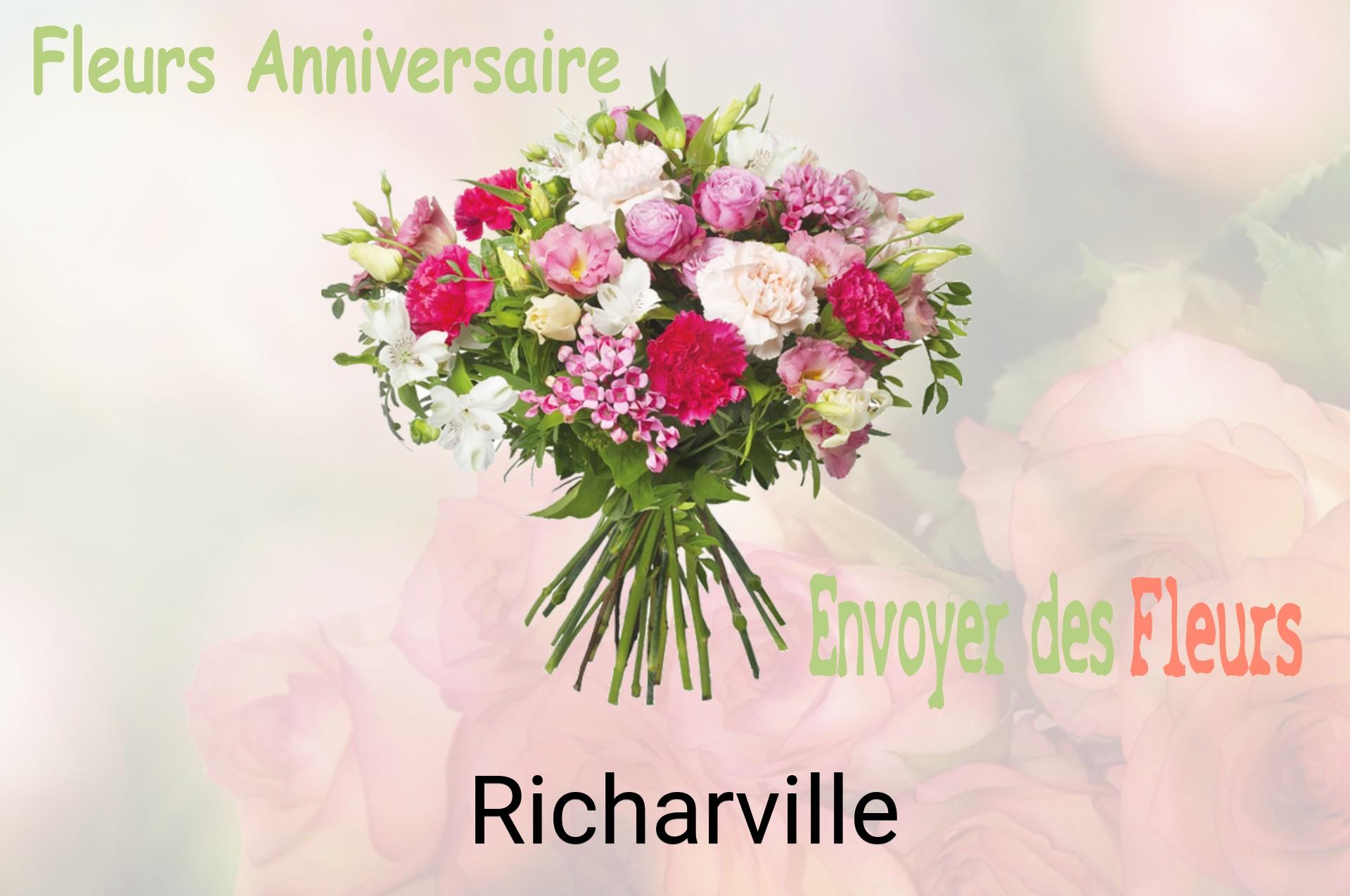 Bouquet de fleurs d’anniversaire livré à Richarville